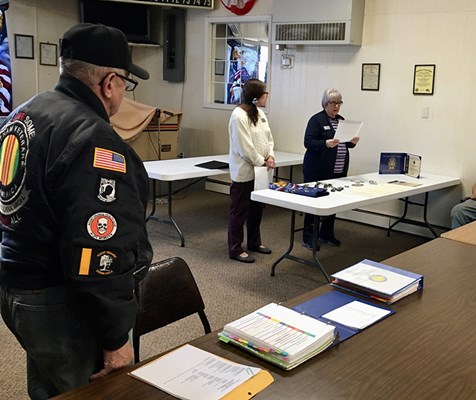 Ceremony for MI VVA Chapter 583 by the River Aux Sables Chapter, NSDAR